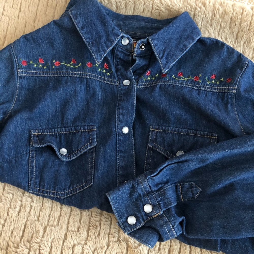 Route 66 - Denim Button Up - Picture 1 of 5